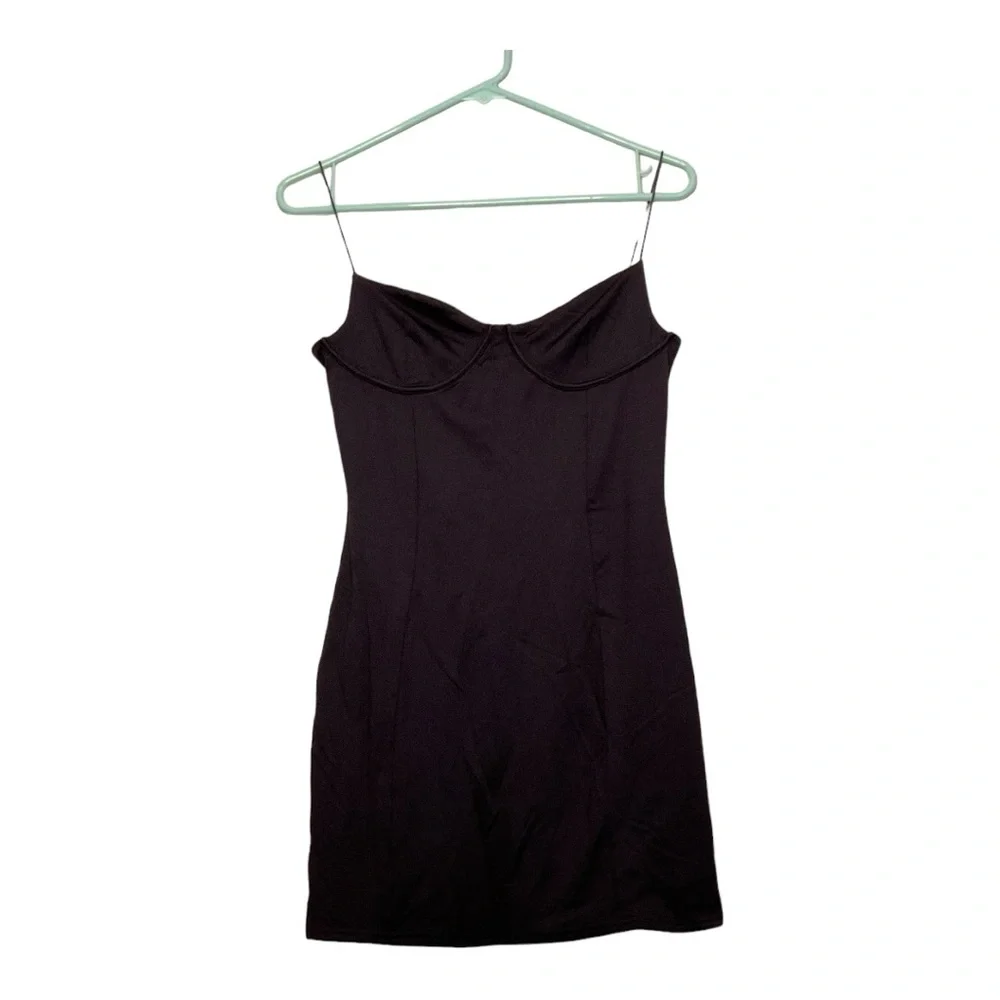 Women’s NWT‎ Meshki Misty Contour mini dress in black, size large
